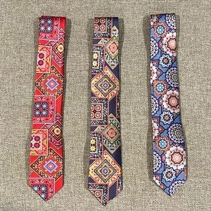 3 BURMA BILAS - Men’s Silk Ties - $30 for all 3